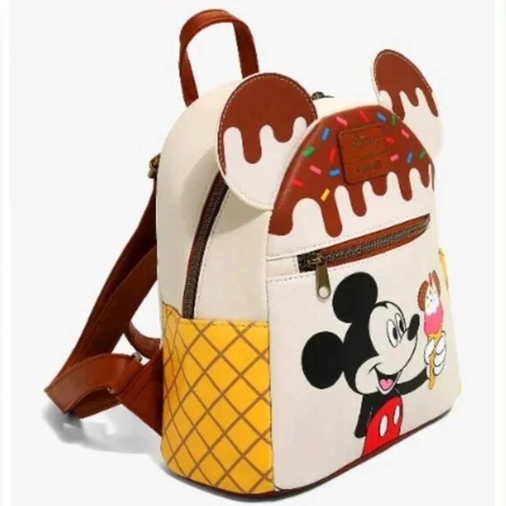 Loungefly‎ Disney Mickey Mouse Ice Cream Mini Backpack - Picture 2 of 4
